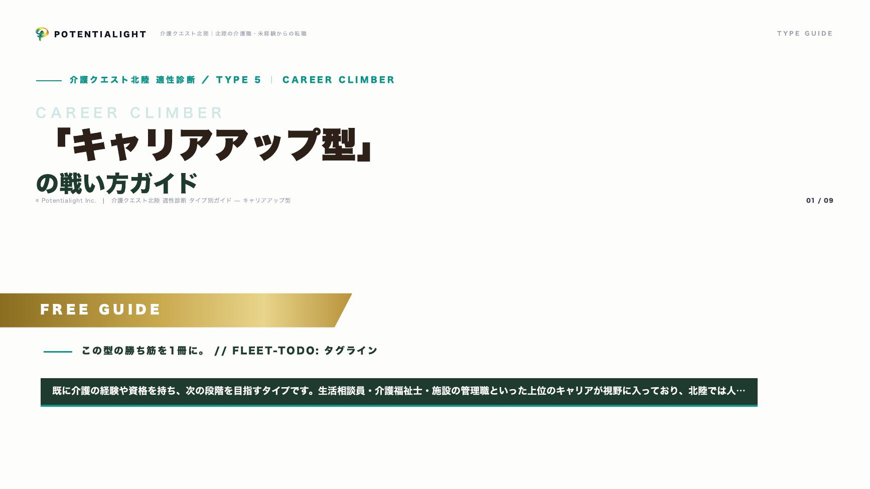 キャリアアップ型の戦い方ガイド 表紙